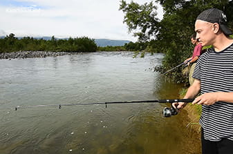fishing in Kamchatka in august