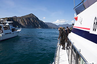 at the entrance to the Russian Bay