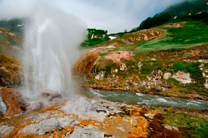 Valley of Geysers in Kamchatka