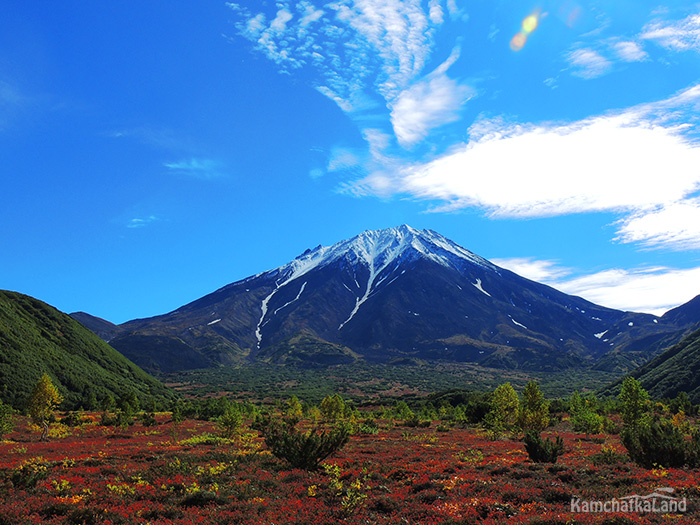 at the foot of Bakening Volcano