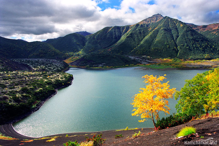 Bakening volcano in autumn.