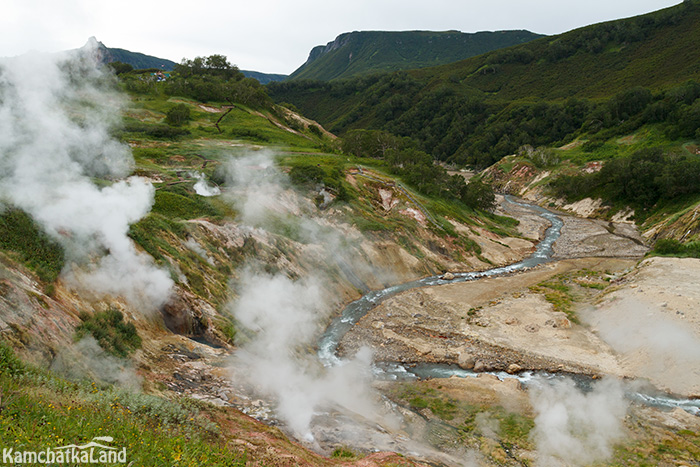 Valley of Geysers in Kamchatka.