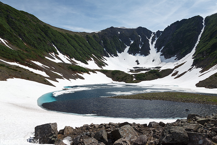 Blue lakes in Kamchatka.