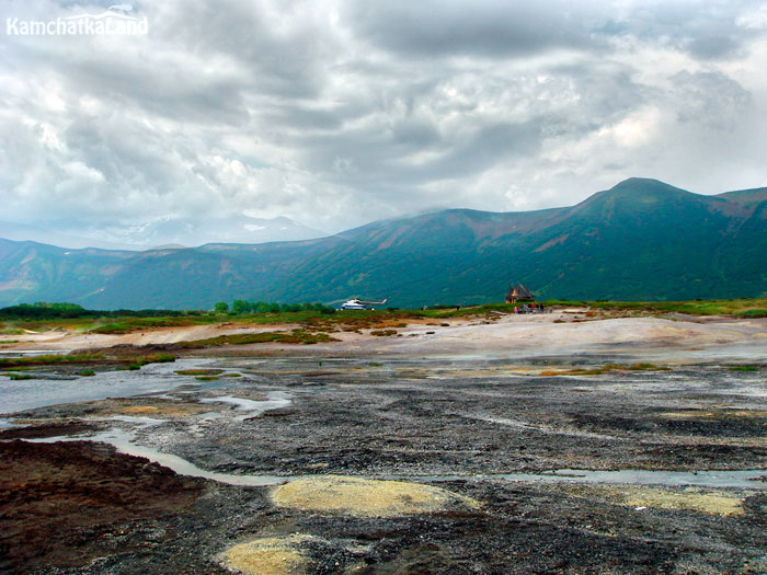 Caldera of the Uzon volcano.