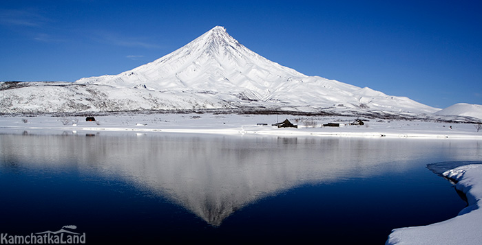 Frozen lake.