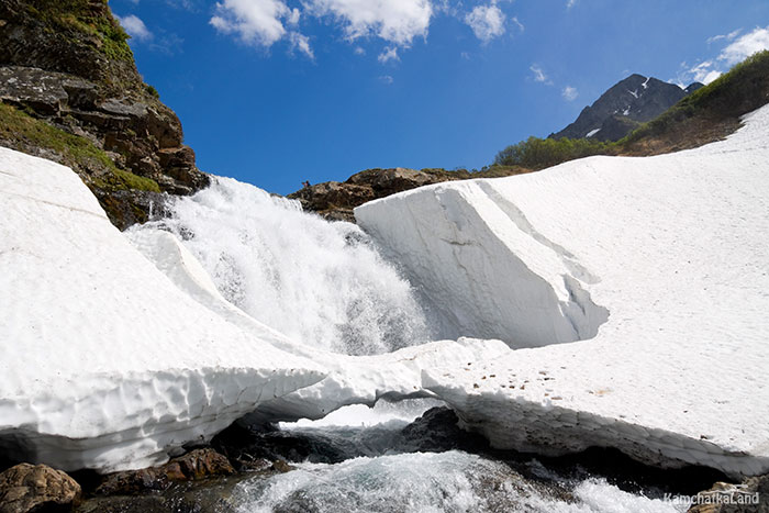 Snow melt at the end of May.