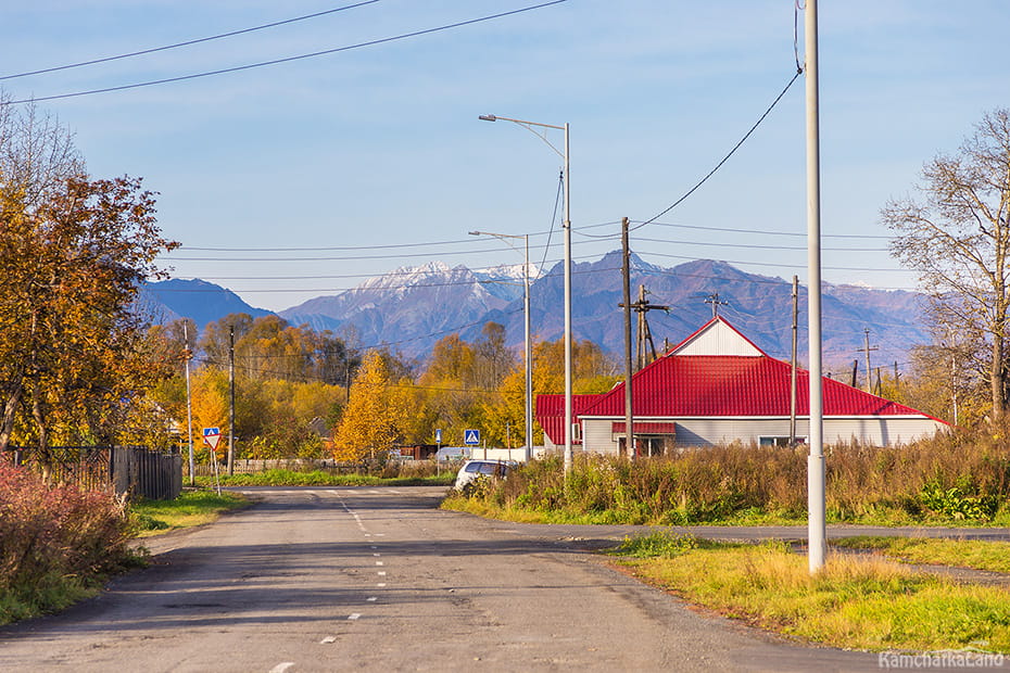 Milkovo village in Kamchatka.