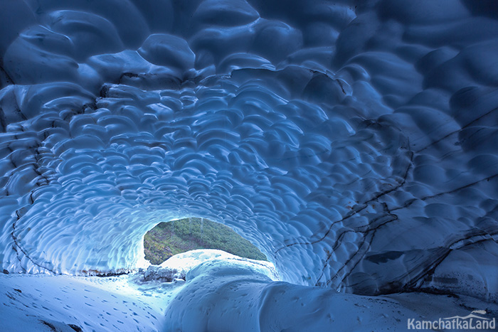 Caves of Mutnovsky volcano.