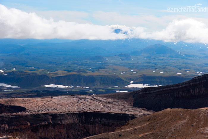 View from the top of the volcano.